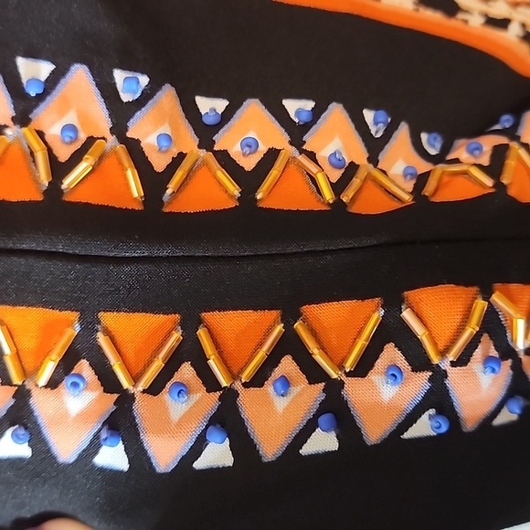 BEIGE BY ECI Colorful Short sleeve Dress Sz Large - Picture 4 of 13